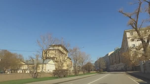 Moskva, Ryssland - 17 April 2016: historiska centrum av Moskva — Stockvideo