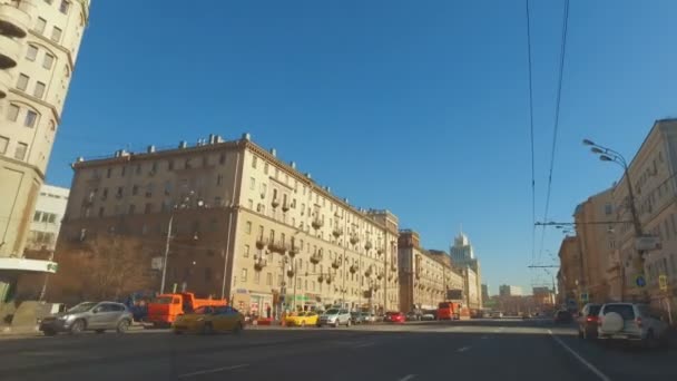 Moskva, Ryssland - 17 April 2016: historiska centrum av Moskva — Stockvideo