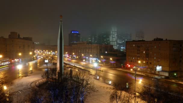 Stau in Moskau, Russland — Stockvideo