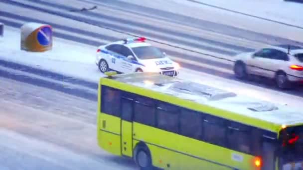 Traffic jam in Moscow, Russia — Stock Video