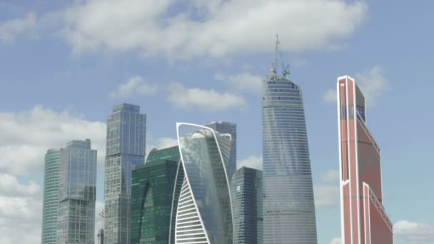 Nova vista do centro da cidade, em 15 de agosto de 2015 em Moscou — Vídeo de Stock