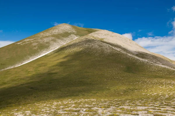 Вид Вершину Горы Ветторе Самую Высокую Вершину Региона Марке Национальном — стоковое фото