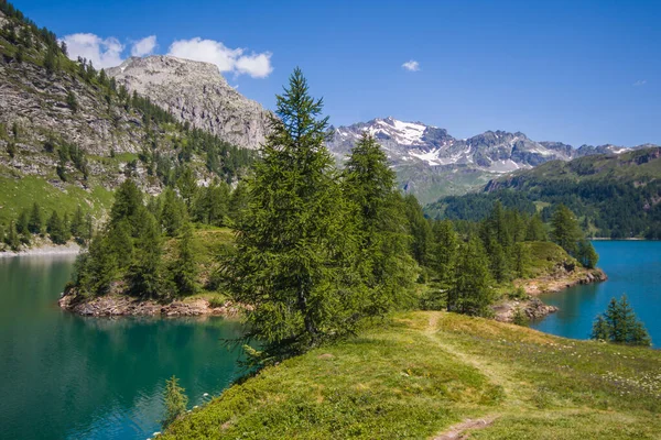 Paradise Place Beautiful Dvero Lake Codelago Val Devero Piemonte Włochy — Zdjęcie stockowe