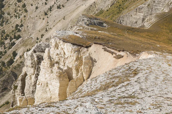 Vista Del Gran Derrumbe Causado Por Terremoto 2016 Centro Italia — Foto de Stock