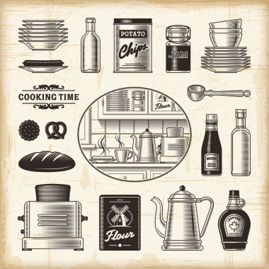 Retro kitchen set