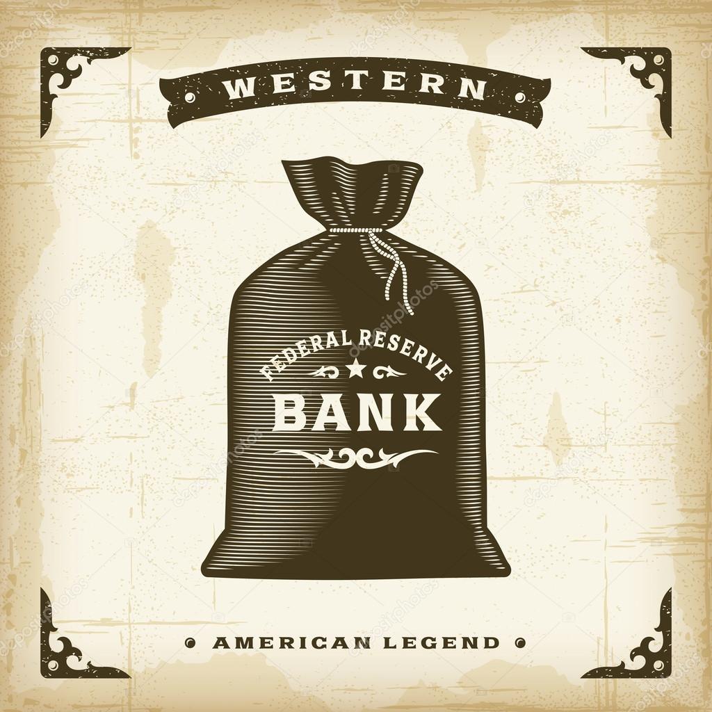 Vintage Western Money Bag