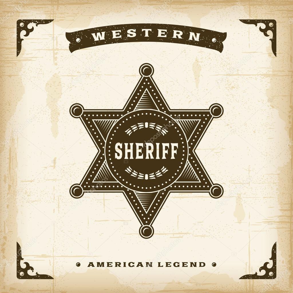 Vintage Western Sheriff Badge