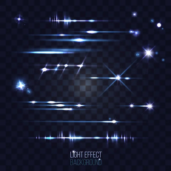 soyut objektif yıldız ve şeffaf arka plan vektör çizim üzerinde fişekleri