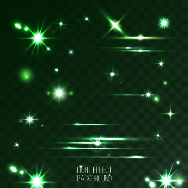 soyut objektif yıldız fişekleri ve şeffaf gre üzerinde çizgiler kümesi