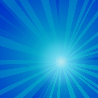 mavi çizgi roman ışınları hareketli arka plan karikatür. vektör illustra