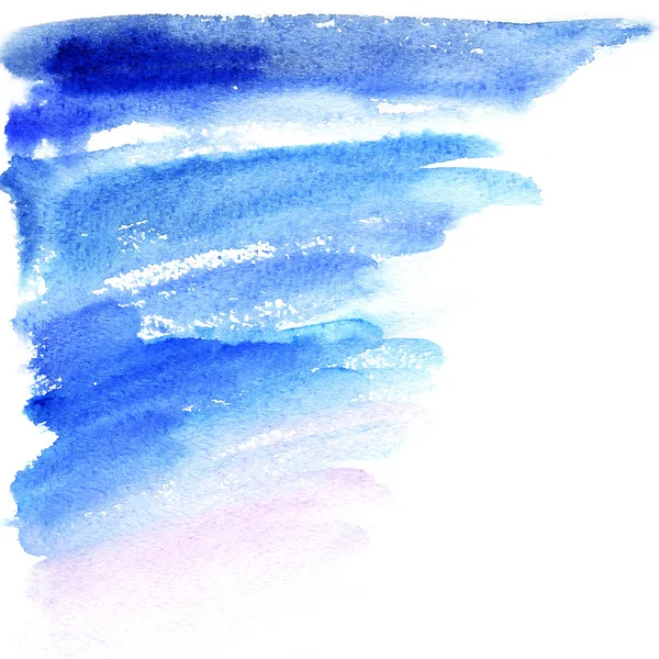 Blue watercolor raster background — Stock Photo, Image