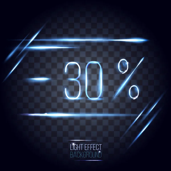 soyut objektif satış afiş indirimle 30 yıldız ve üzerinde fişekleri 