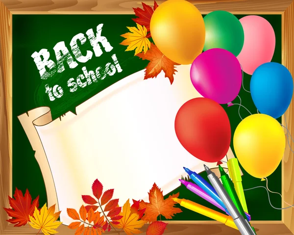 okul yazı tahtası şablona geri kağıt Mar boş levha ile