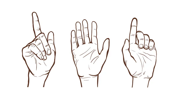 çizgi çizimleri ver. farklı hareketler. hoş bir jest. Dur