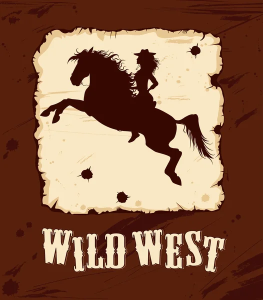 Wild west achtergrond 2 — Stockvector