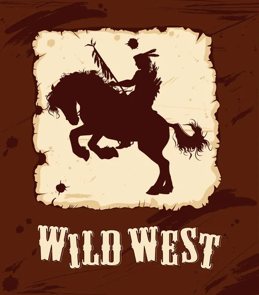 Wild west achtergrond 3 — Stockvector