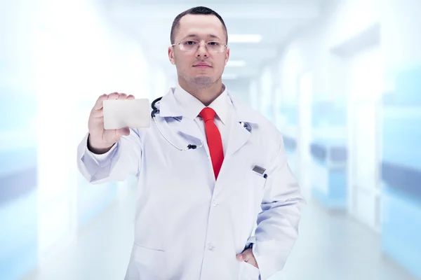 Doctor con estetoscopio en un hospital. Alta resolución . — Foto de Stock