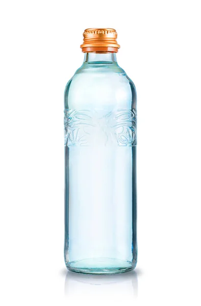 Plastflaska Med Renat Vatten Mineralvatten Flaska Mockup Flaska Isolerad Vit — Stockfoto