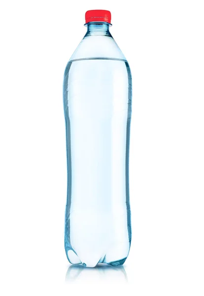 Μπουκάλι Πλαστικό Καθαρό Νερό Απομίμηση Μπουκαλιού Μεταλλικού Νερού Φιάλη Απομονωμένη — Φωτογραφία Αρχείου