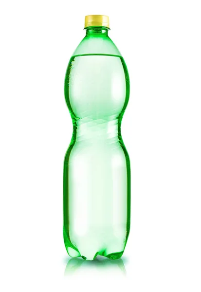 Plastic Green Bottle Purified Water Mineral Water Bottle Mockup Bottle — Stock Photo, Image