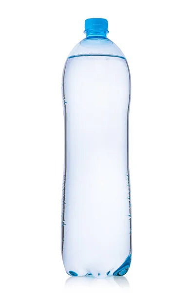 Pięciolitrowa Butelka Tworzywa Sztucznego Oczyszczonej Wody Izolowanej Białym Tle — Zdjęcie stockowe