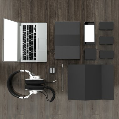 mockup iş şablonu.