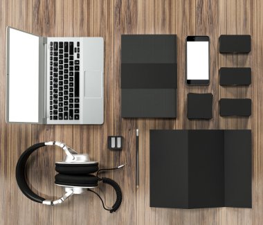 mockup iş şablonu.