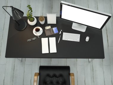 mockup iş şablonu.