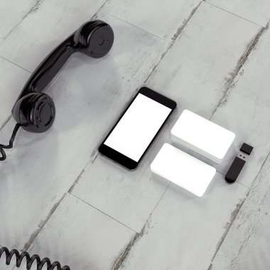 İş şablonu alay. Retro tarzı.