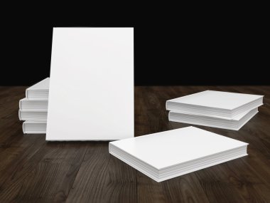 Boş kitap mockup şablonu