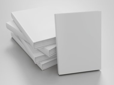Boş kitap mockup şablonu