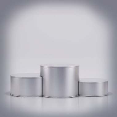 Işıklı boş sahne podyum için ödül töreni