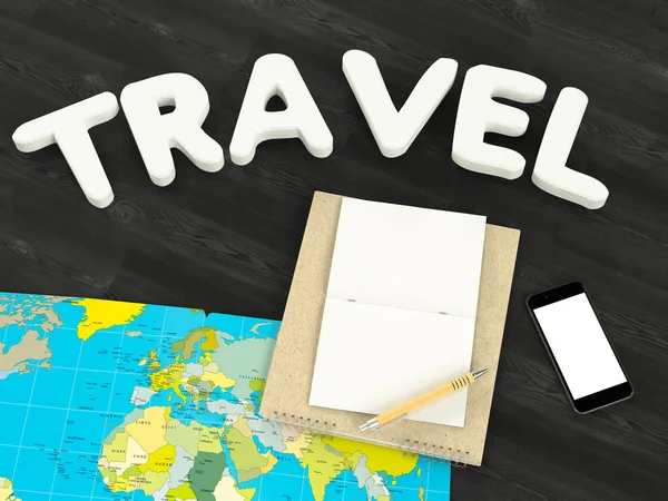 Traveling. Mockup business template. — Stock Photo, Image