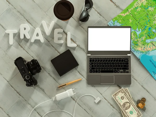 Traveling mock up business template. — Stock Photo, Image