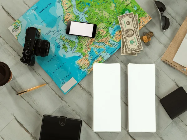 Traveling mock up business template. — Stock Photo, Image
