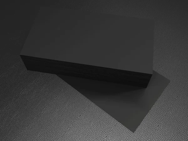 Mock up business template on black background.