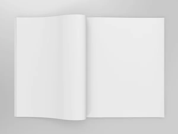 Empty open book mockup template — Stock Photo, Image