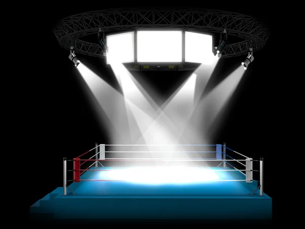 Boxerský ring. — Stock fotografie