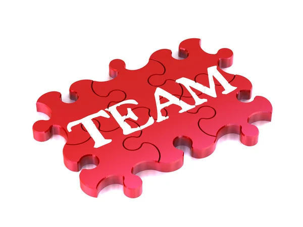 Puzzle trabajo en equipo —  Fotos de Stock