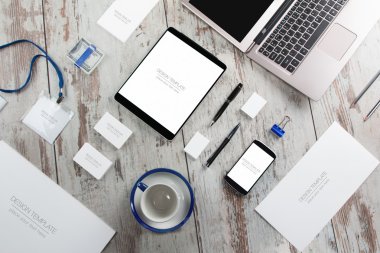 mockup iş şablonu.