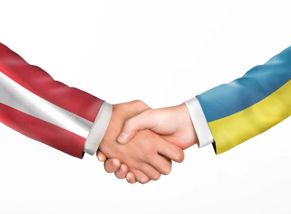 Az ember kezet. Baráti országok. — Stock Fotó