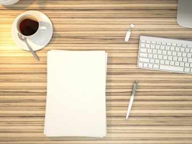 Mockup iş şablonu. Yüksek çözünürlük.