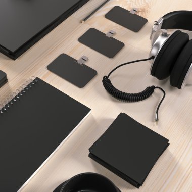 Mockup iş şablonu. Yüksek çözünürlük.