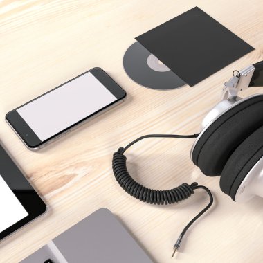 Mockup iş şablonu. Yüksek çözünürlük.