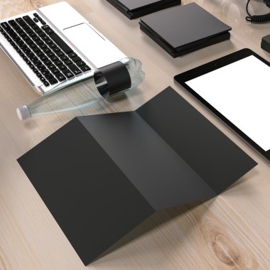 Mockup iş şablonu. Yüksek çözünürlük.