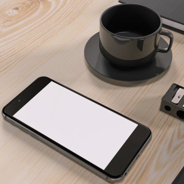 Mockup iş şablonu. Yüksek çözünürlük.