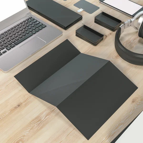 Mockup iş şablonu. Yüksek çözünürlük.