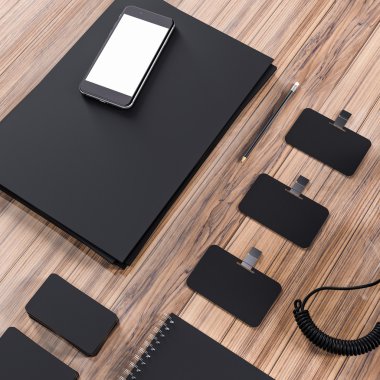 Mockup iş şablonu. Yüksek çözünürlük.