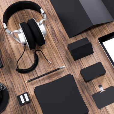 Mockup iş şablonu. Yüksek çözünürlük.