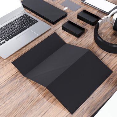 Mockup iş şablonu. Yüksek çözünürlük.